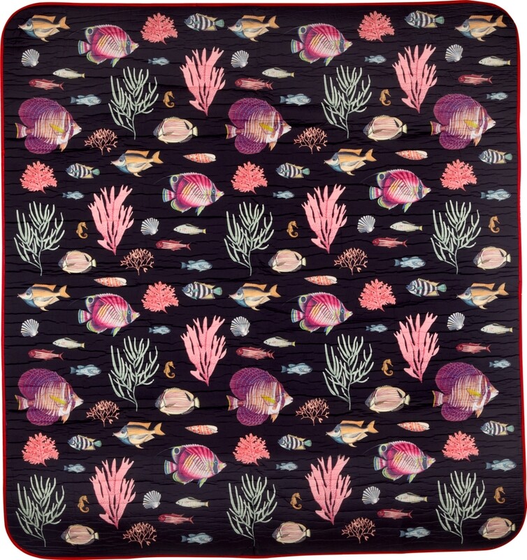 Picknick-Decke Unterwasserwelt &quot;I love my Ocean&quot; (ca.135x150 cm)