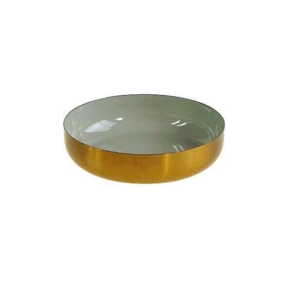 Dekoschale, grau/gold
