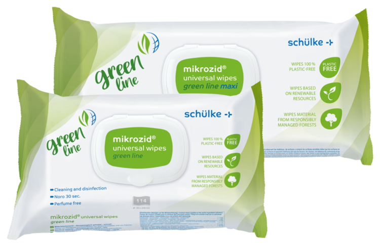 mikrozid® universal wipes green line 90 Maxi-Tücher