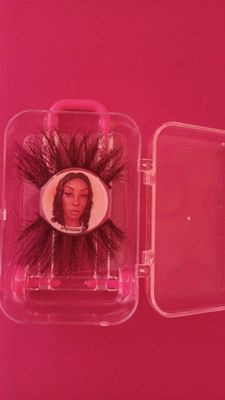 Big Mink with pop of Purple