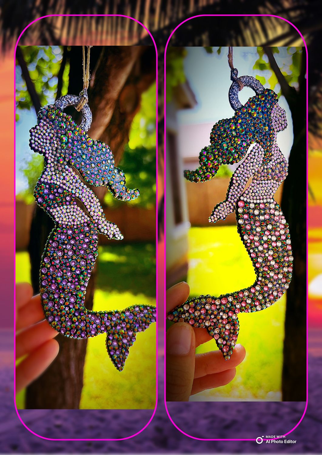 Rhinestone Hanging Ornaments