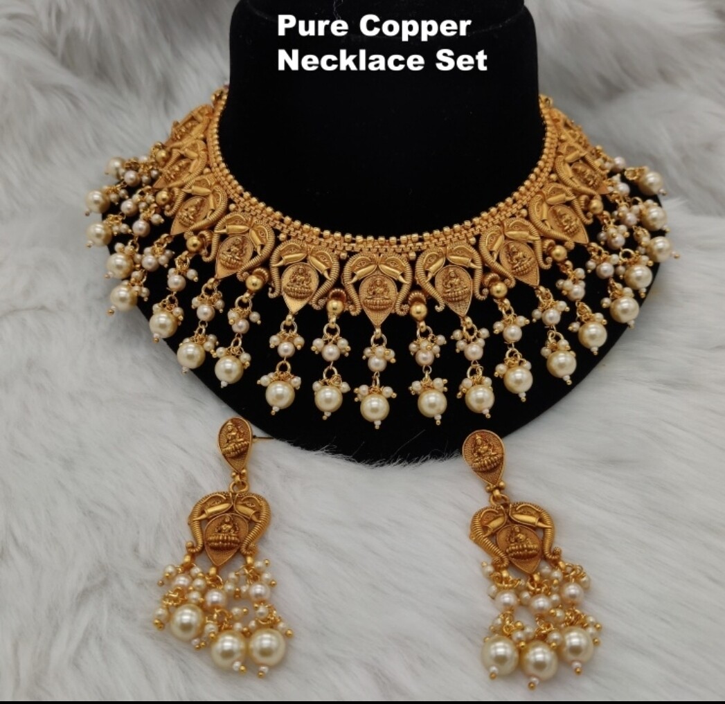 Pure copper necklace set