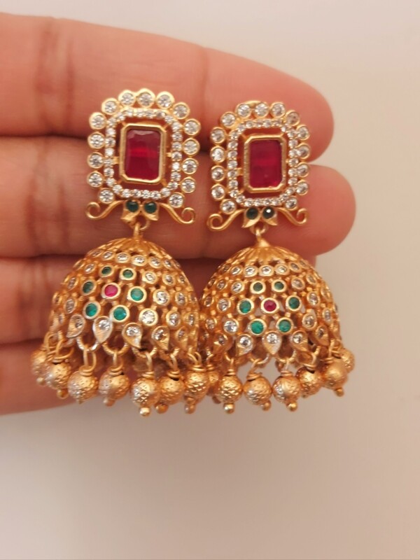 Shilpa premium AD jhumka