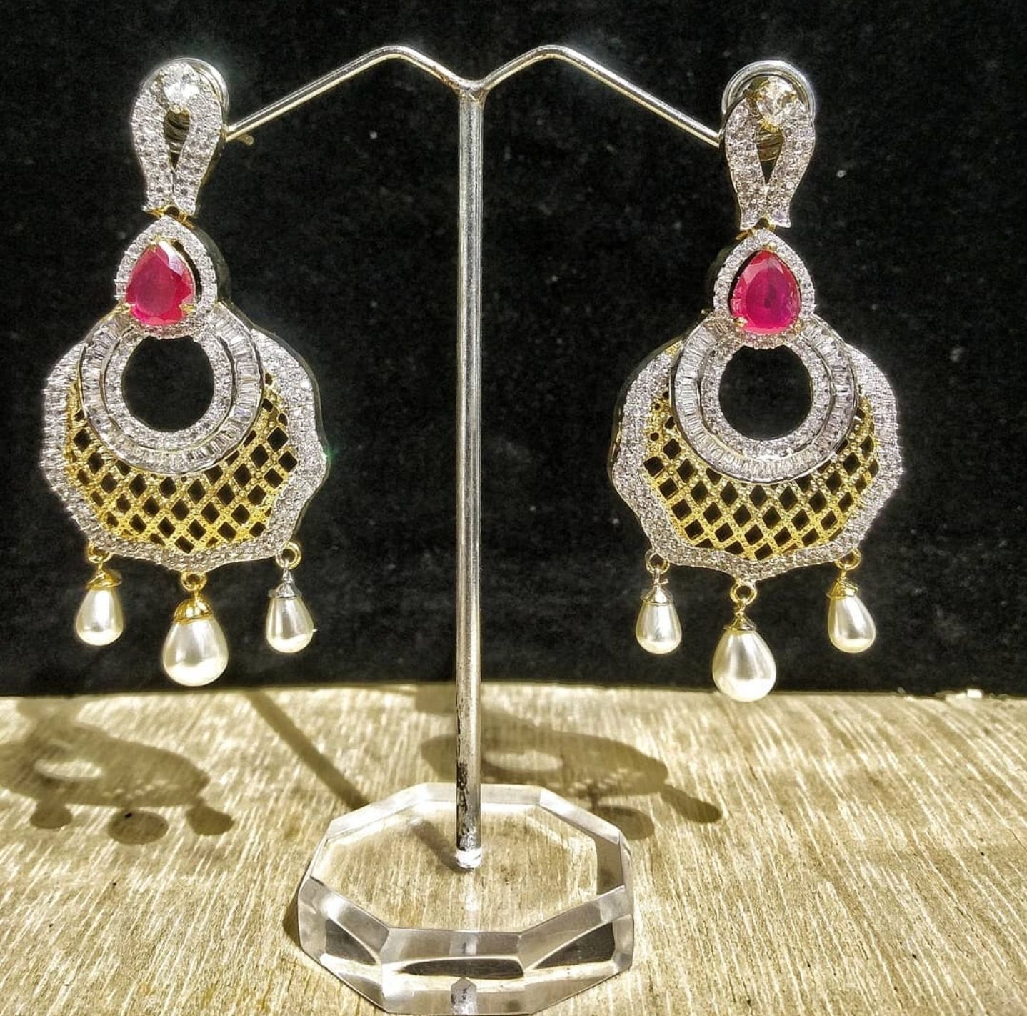 American diamond CZ earings