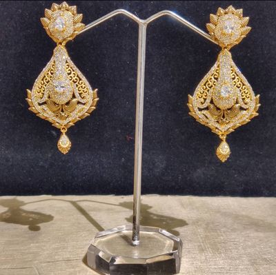American diamond dangle drop earing