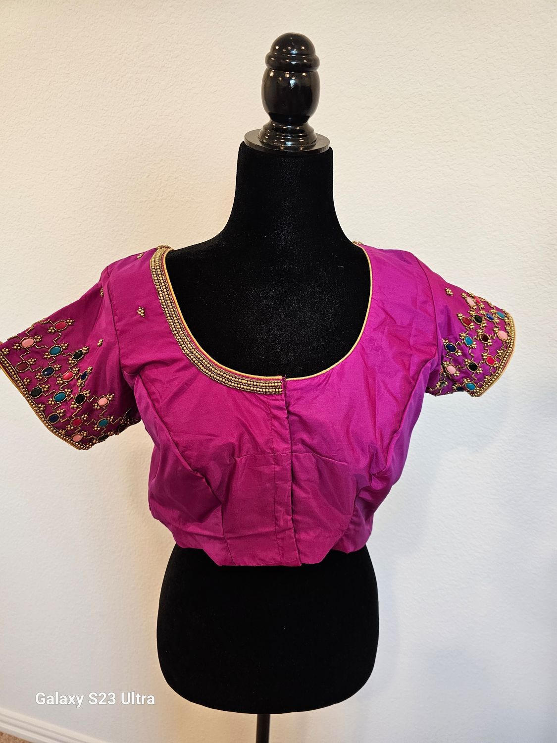 Real beads Aari Work Blouse#0001