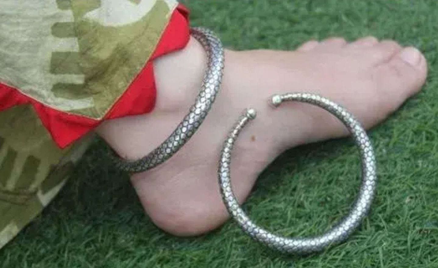 Antique design  traditional kada anklets