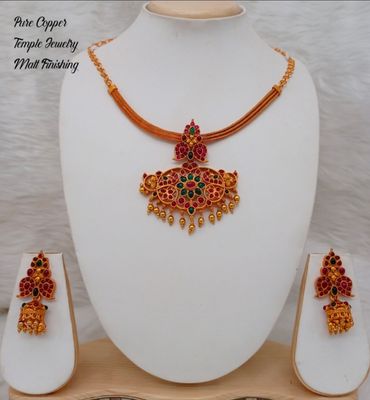 Pure Copper Temple jewelry matt finish