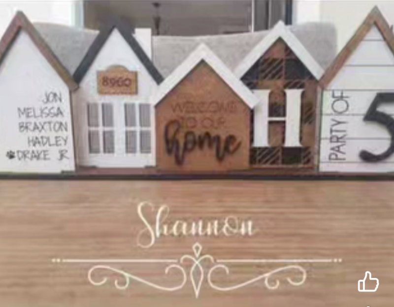 Personalized house set Brown