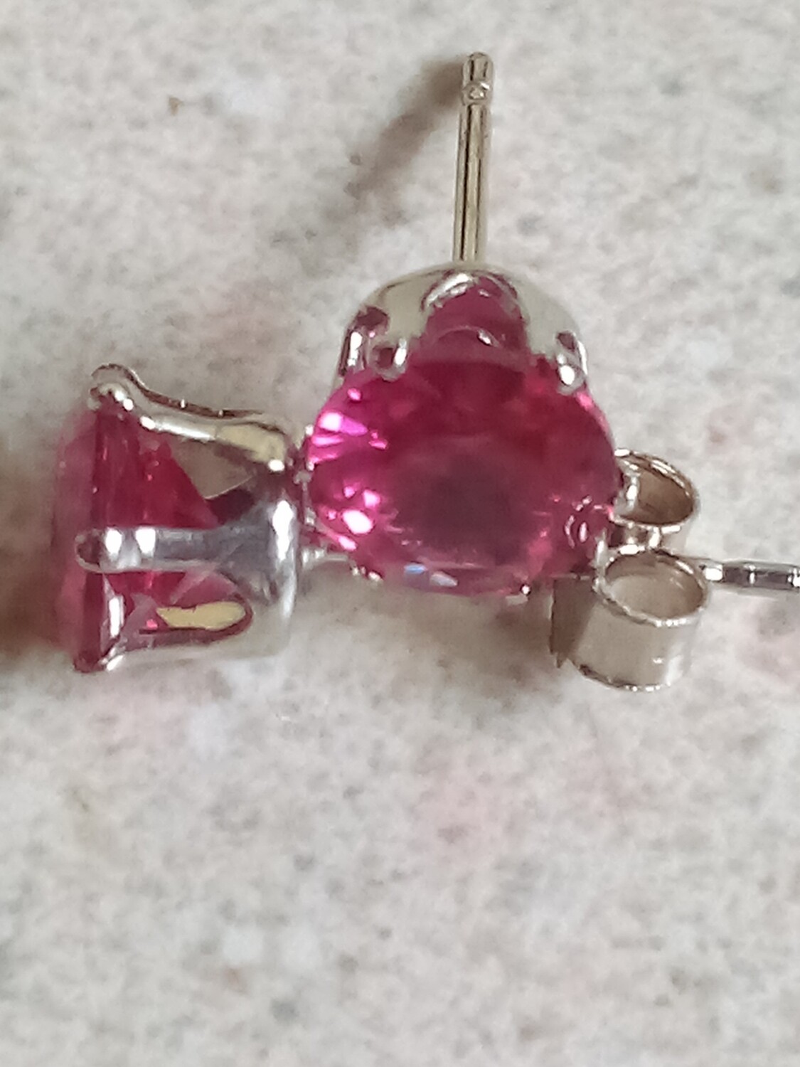 6mm lab Ruby studs