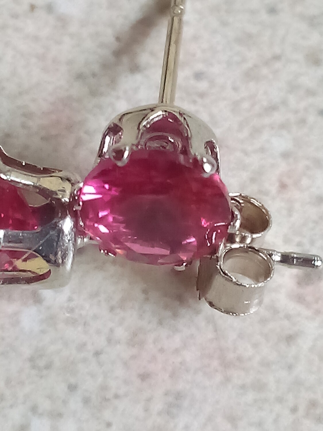 6mm lab Ruby studs