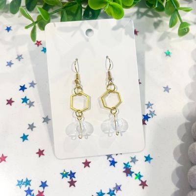 Glass Globe Hive Earrings