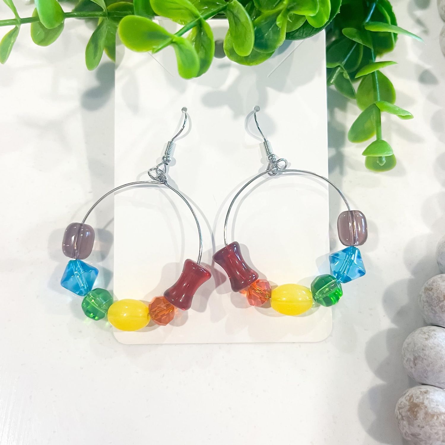 Rainbow Hopscotch Earrings