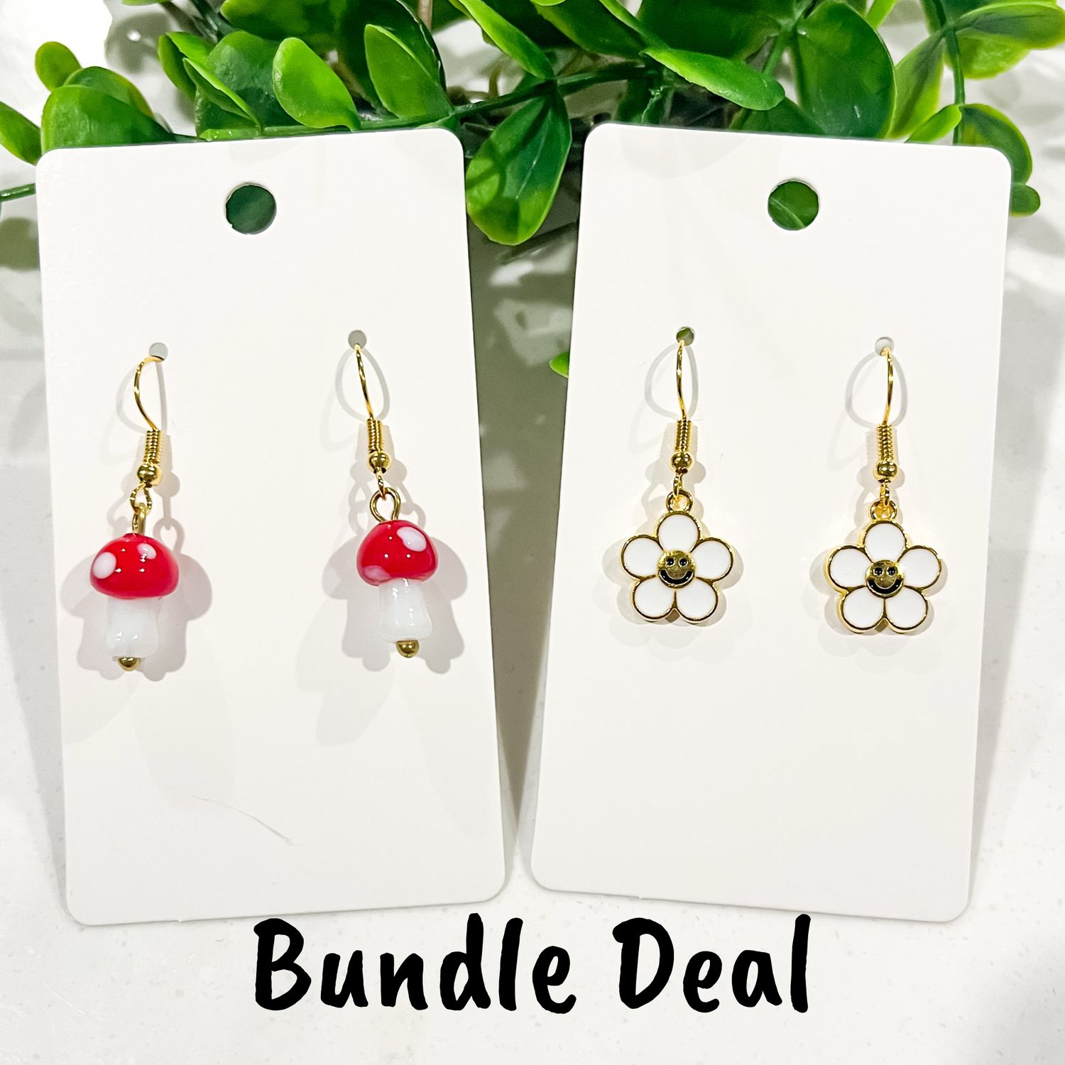 Happy Mushies Earrings Set