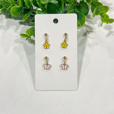 Buttercup and Ballerina Pink Earrings Set