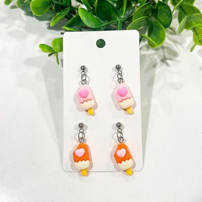 Pink and Orange Popsicle Set