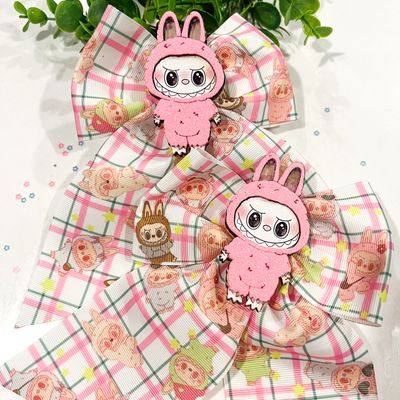 Super Sized Picnic Plaid BUBU Bow w/Shaker