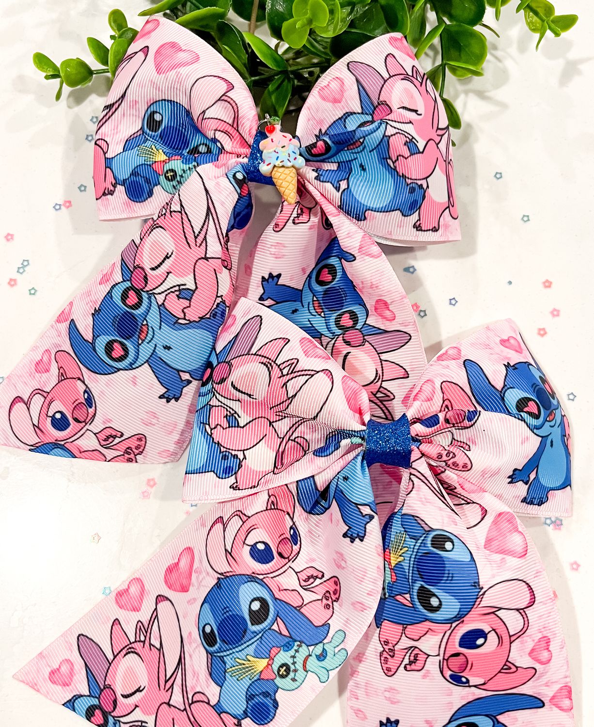 Supersized Blue BFF Bow