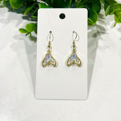 Opal Shimmer Mermaid Tail Earrings