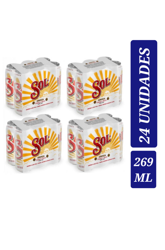 CERVEZA SOL LATA X24