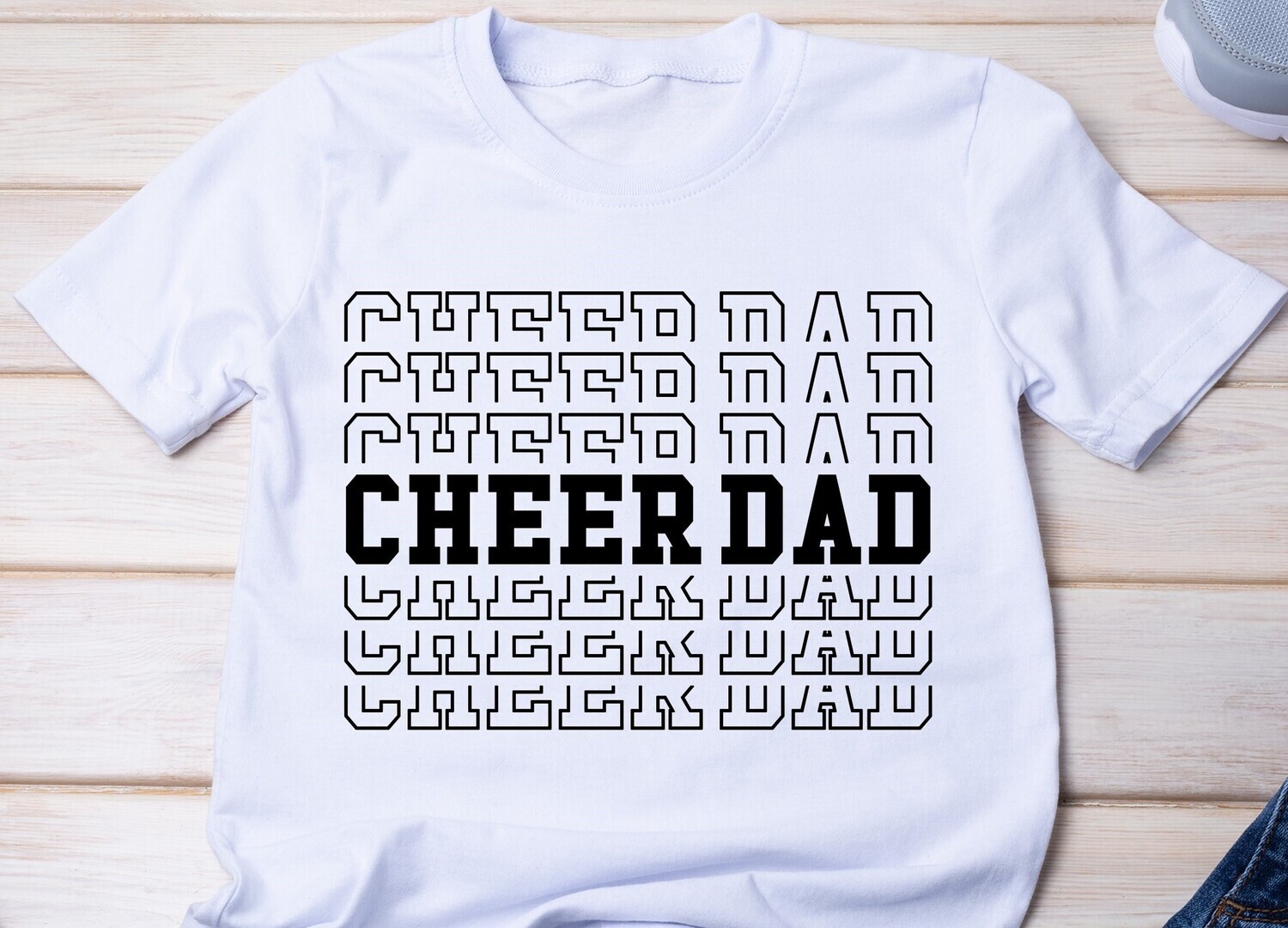 CHEER DAD STACKED