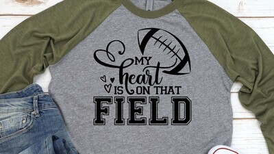 MY HEART ON FIELD WITH FOOTBALL