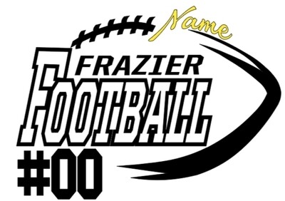 FUNDRAISER FOOTBALL WINDOW DECAL