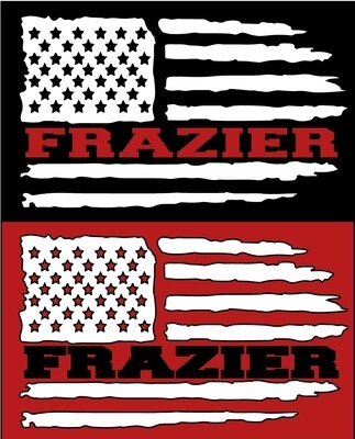 FOOTBALL/CHEER FRAZIER FLAG