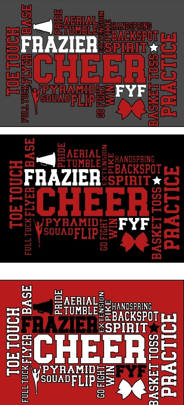 FRAZIER CHEER WORD ART