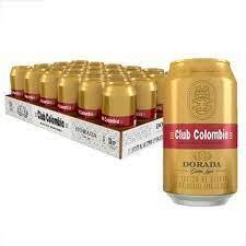 Club colombia dorada bandeja lata x 24