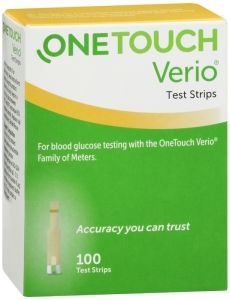 One Touch Verio Test Strips 100 Count