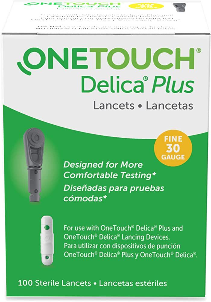 One Touch Delica Plus Lancets 30 Gauge 100 Count