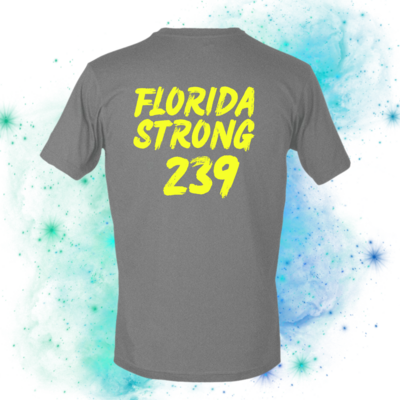 Florida Strong V-Neck T-shirt (Grey)