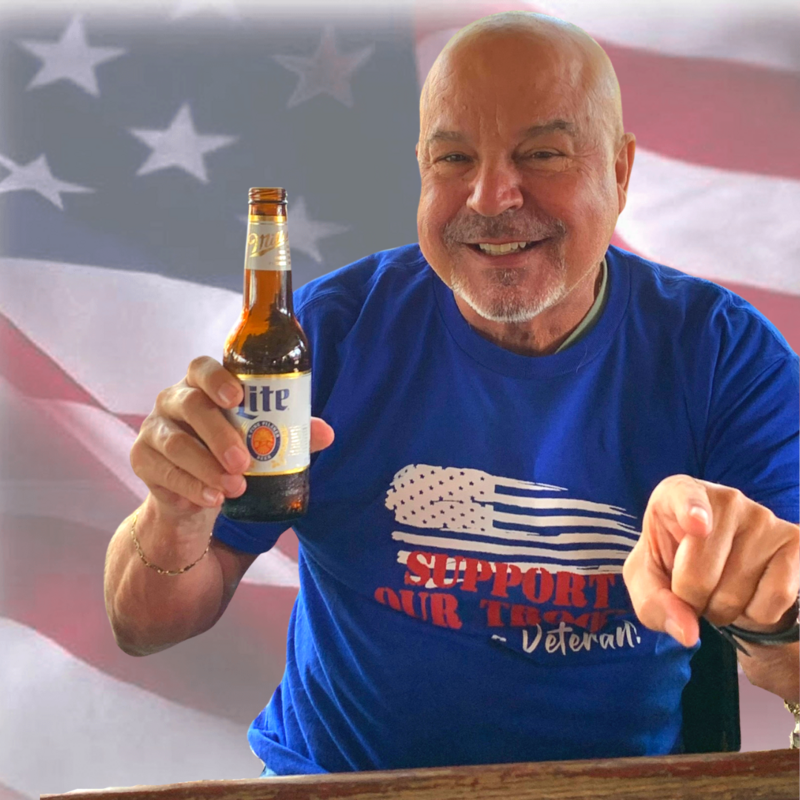 Support Our Troops- Bang a Veteran! Men&#39;s T-shirt (Blue)