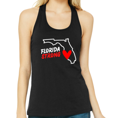 Florida Strong Women's Tank Top (Black Racerback)