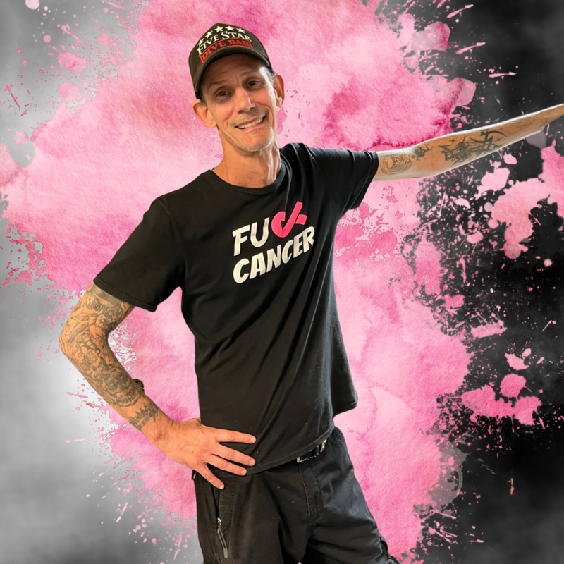 F*ck Cancer Men&#39;s T-shirt (Black)