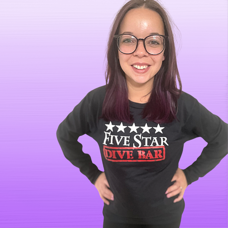 Original Five Star Long Sleeve Cotton Shirt (Black)
