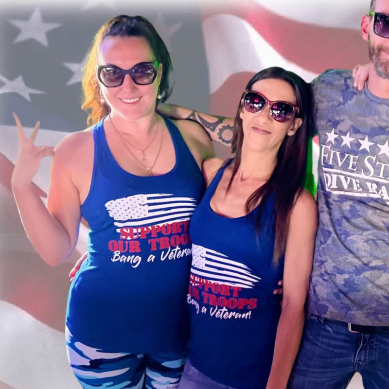 Bang a Veteran Women&#39;s Tank Top (Blue)