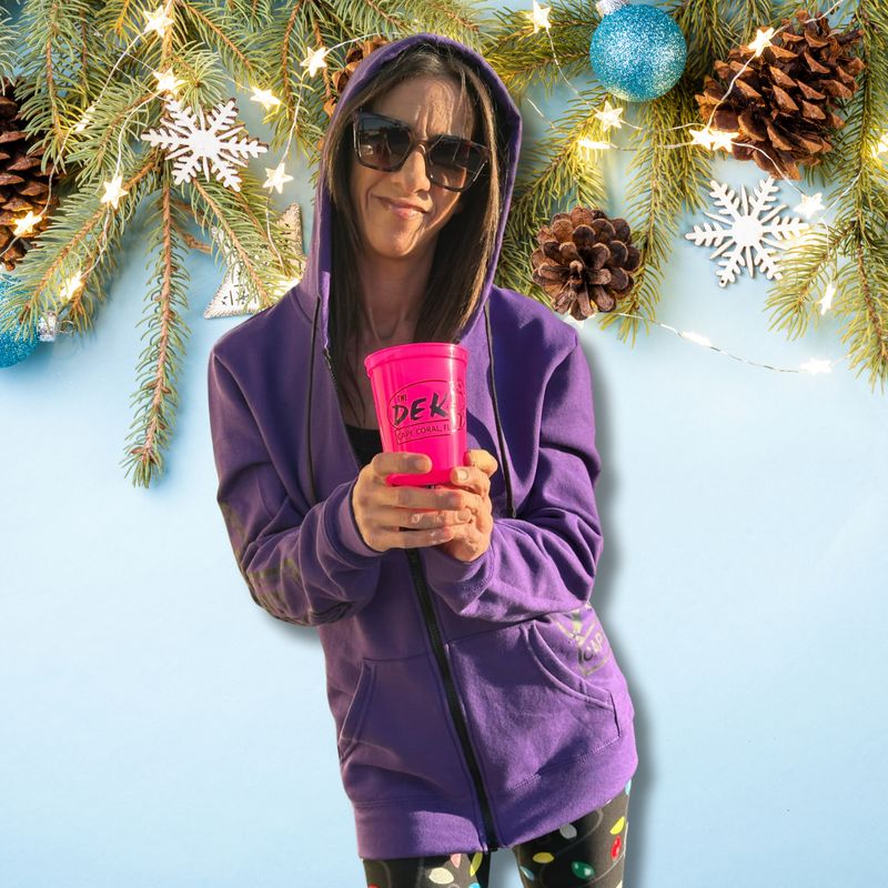 Purple Hoodie Zip Up