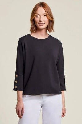 3/4 Sleeve Top w/Buttons