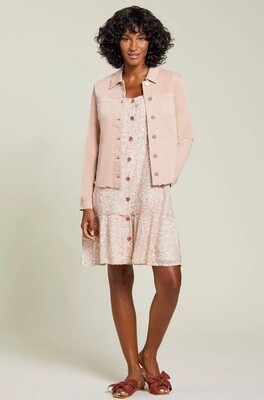 Frayed Edge Button Up Jacket