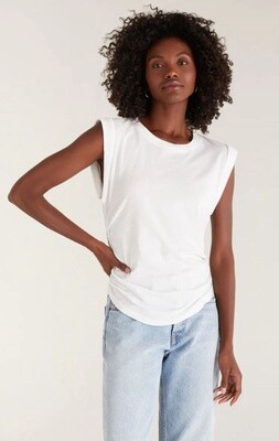 Sleeveless Top W/ Shirred Sides