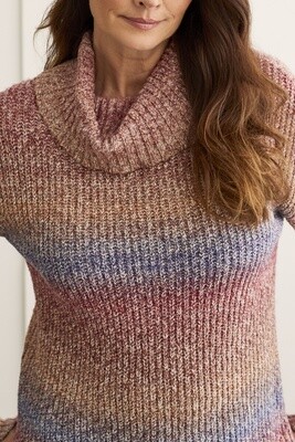 Knitted Cowl Neck Sweater
