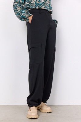 Ladies Pull On Pant w/  Side Pockets and Tie at Ankle