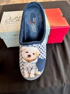Slippers Cooper Blue Puppy