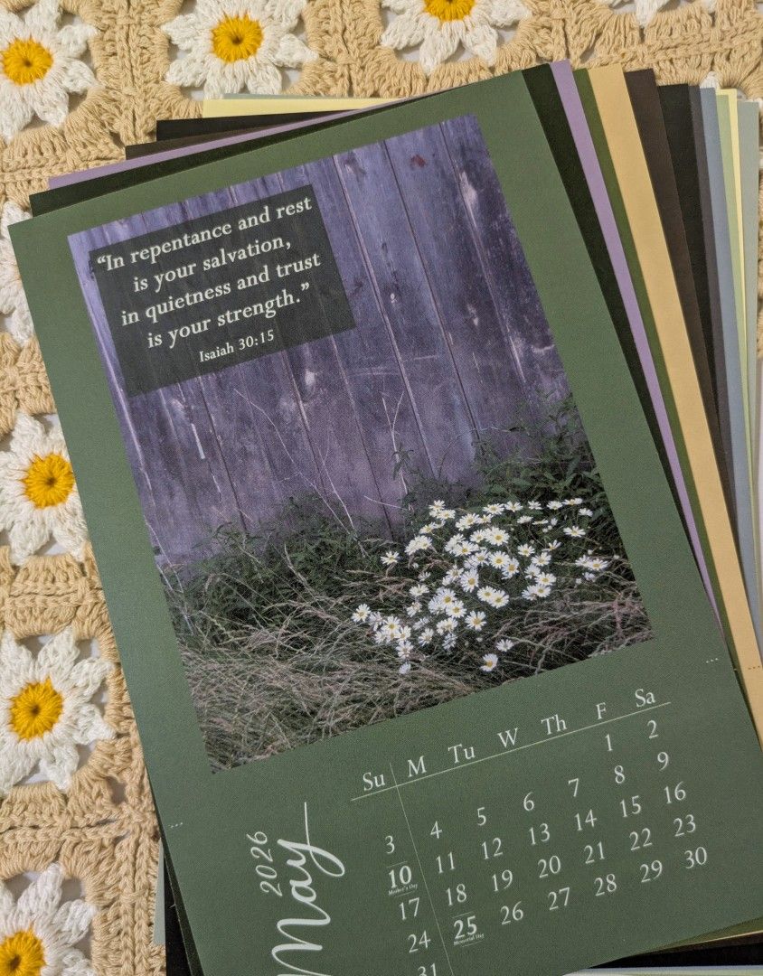 2026 Calendar "Rejoice, My Soul"