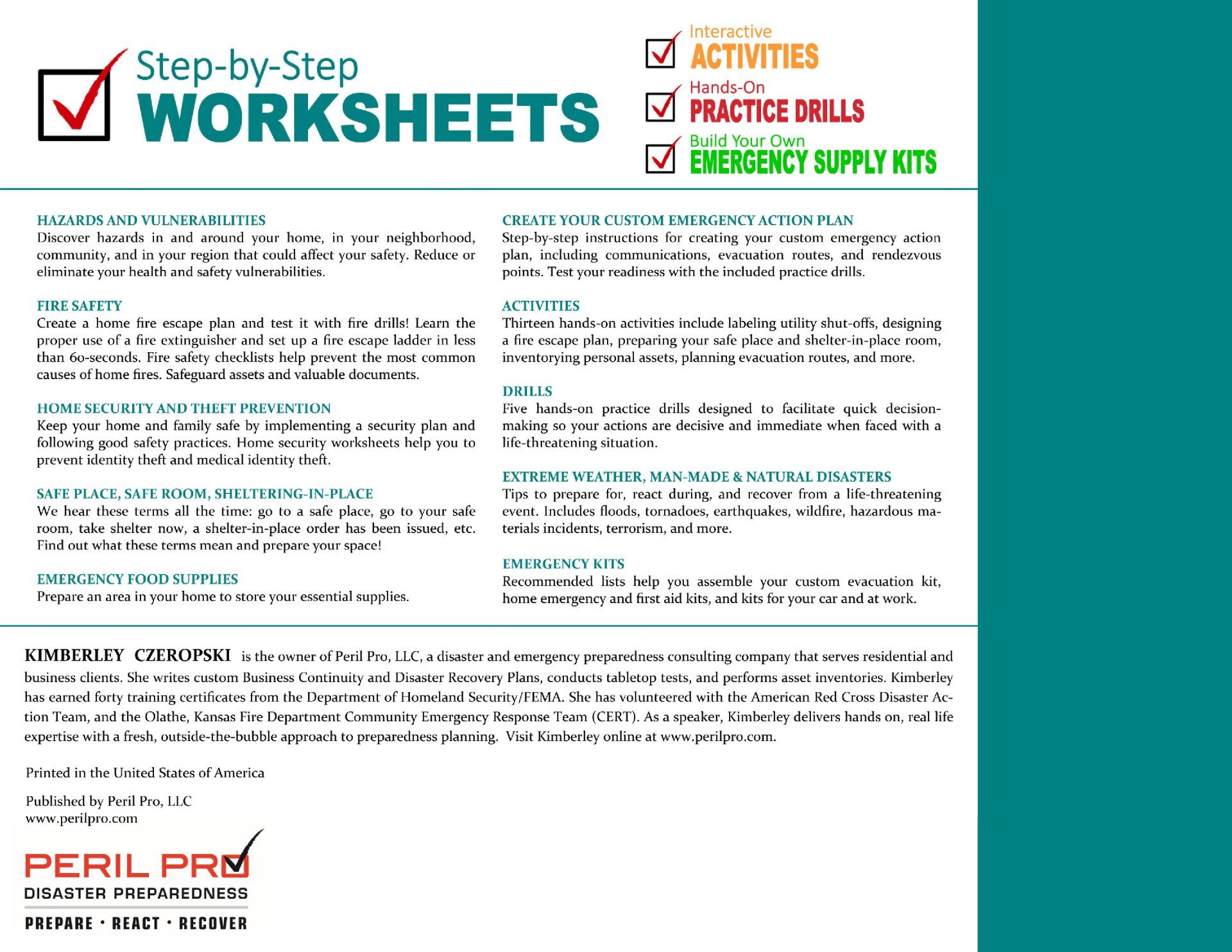 Disaster & Emergency Preparedness Workbook for Couples