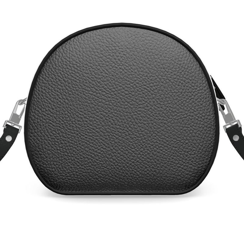 Luxury leather round box bag