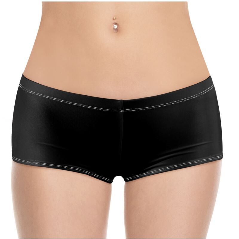 Ladies luxury black hot pants