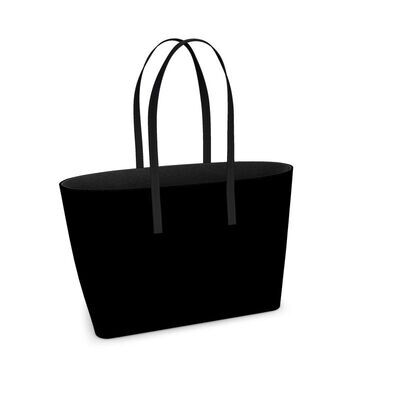 Handmade luxury leather large black kikka tote bag